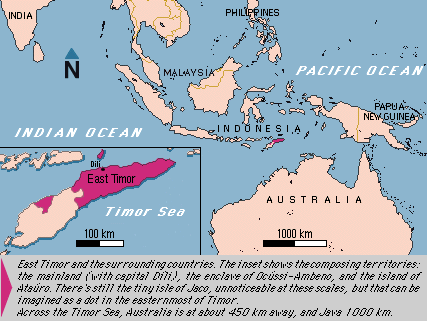 Timor Oriental carte